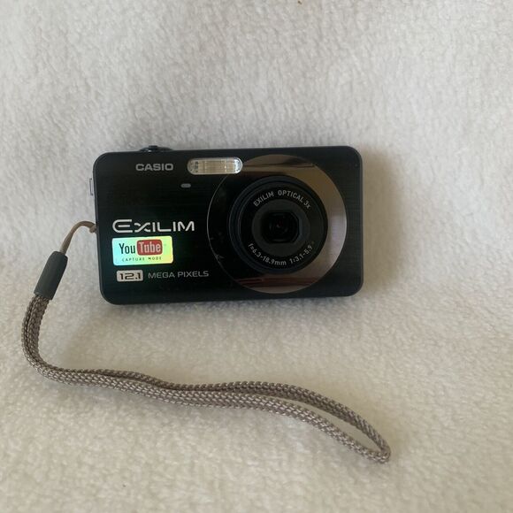 CASIO Digital Camera Mint Condition EXILIM EX-Z90 Black 12.1 MP Optical 3x Works - Picture 1 of 11